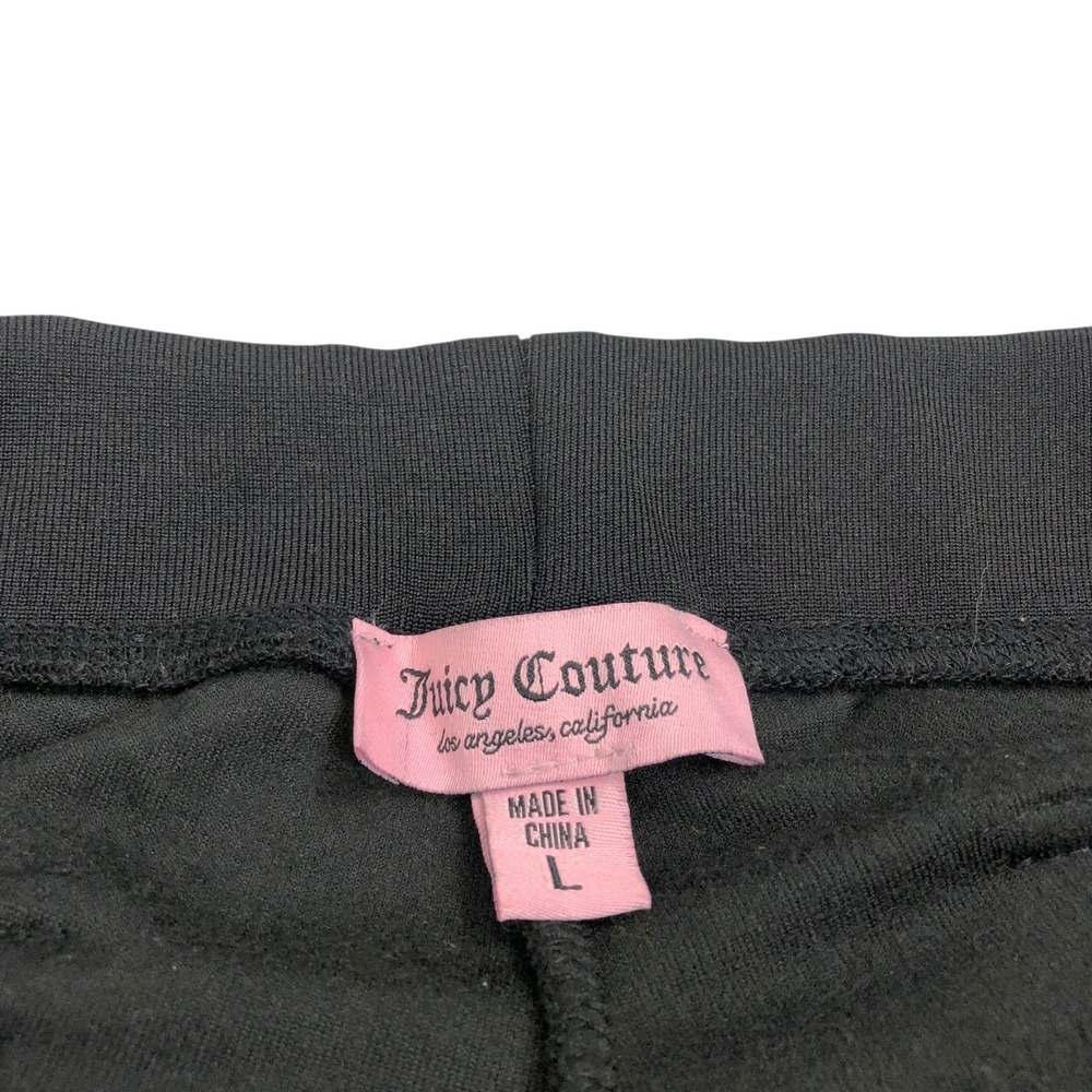 Juicy Couture Y2K 90s Bling Velvet Low Rise Flare Track Pants Pajama Pants Large - Picture 9 of 15
